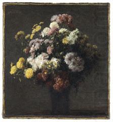 Crisantemos en un florero, Henri Fantin-Latour